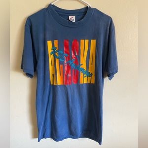 Vintage Alaska USS Anchorage Travel Destination T-shirt